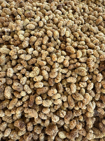 Organic Dried White Mulberries Wholesale 25 lbs