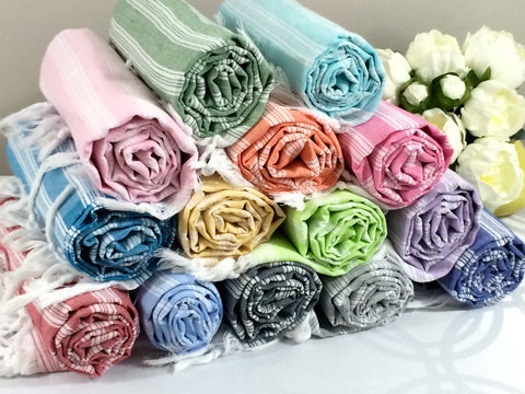 Turkish Peshtemal Towels Wholesale pestemals 60 pcs Palace Style - Turkish Peshtemal Towels