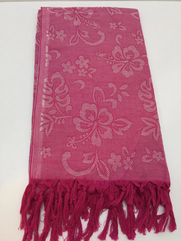Turkish Peshtemal Towel Jacquard Floral 50 pcs - Turkish Peshtemal Towels