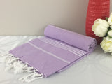 Turkish Peshtemal Towels Sultan Style Lilac pestemals - Turkish Peshtemal Towels