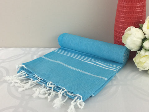 Turkish Peshtemal Towels Sultan Style Blue pestemals - Turkish Peshtemal Towels