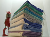 Turkish Peshtemal Towels Wholesale pestemals 40 pcs Diamond Style - 3