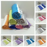 Custom Turkish Peshtemal Towels With Embroidered Logo Free Shipping to US