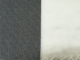 Turkish Peshtemal Towels Wholesale pestemals 40 pcs Diamond Style Black, White - 7