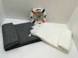 Turkish Peshtemal Towels Wholesale pestemals 40 pcs Diamond Style Black, White - Turkish Peshtemal Towels